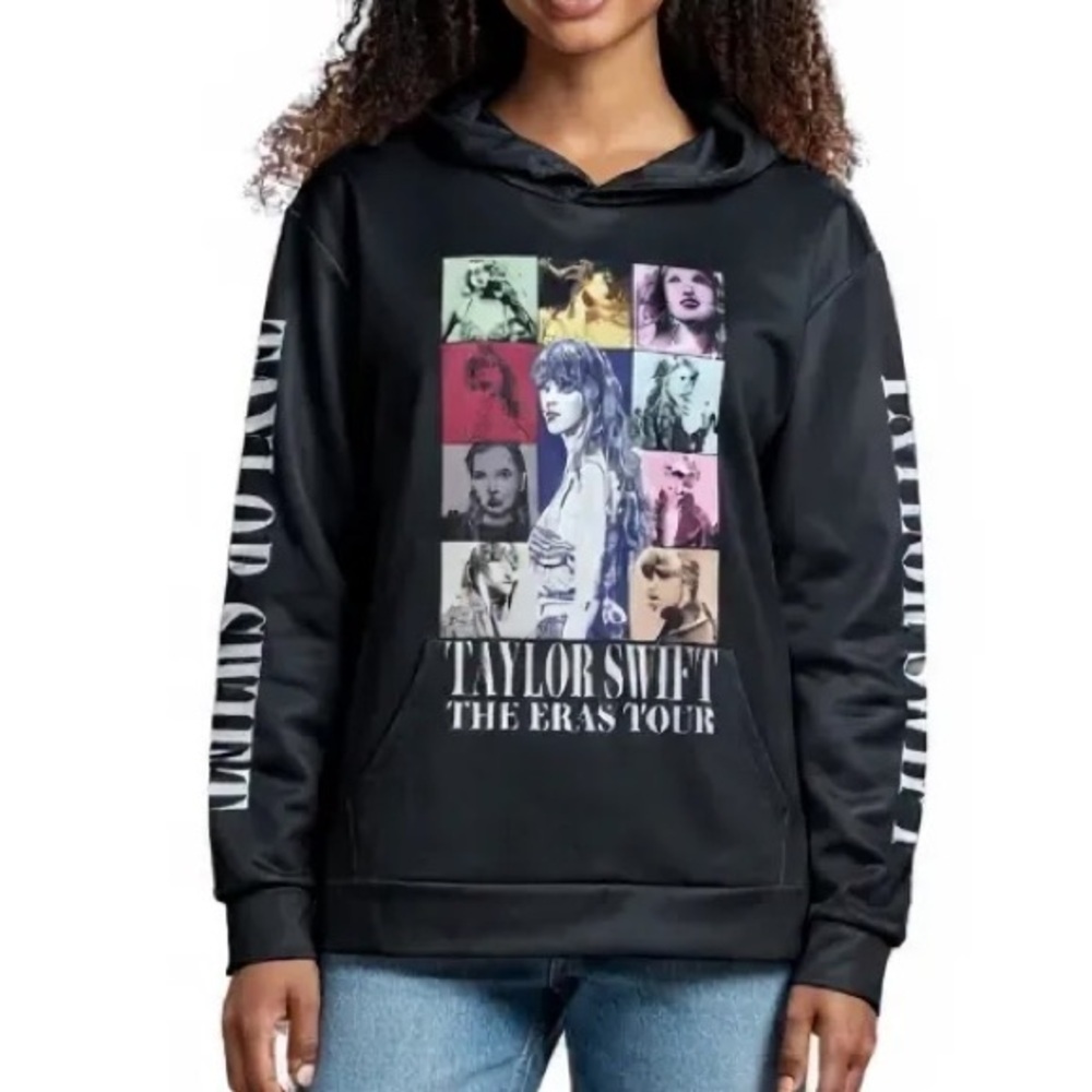 Taylor Swift THE ERAS TOUR Pullover Hoodie Black